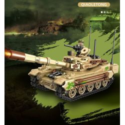 QIAO LE TONG 5603 non  CHIẾN TRANH THẾ GIỚI THỨ HAI XE TĂNG VT4 bộ đồ chơi xếp lắp ráp ghép mô hình Military Army WORLD WAR II TANK Quân Sự Bộ Đội 587 khối