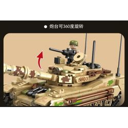 QIAO LE TONG 5603 non  CHIẾN TRANH THẾ GIỚI THỨ HAI XE TĂNG VT4 bộ đồ chơi xếp lắp ráp ghép mô hình Military Army WORLD WAR II TANK Quân Sự Bộ Đội 587 khối