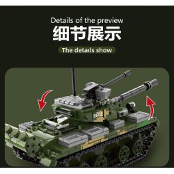 QIAO LE TONG 5602 non  CHIẾN TRANH THẾ GIỚI THỨ HAI XE TĂNG T54 bộ đồ chơi xếp lắp ráp ghép mô hình Military Army WORLD WAR II TANK Quân Sự Bộ Đội 617 khối