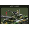 QIAO LE TONG 5602 non  CHIẾN TRANH THẾ GIỚI THỨ HAI XE TĂNG T54 bộ đồ chơi xếp lắp ráp ghép mô hình Military Army WORLD WAR II TANK Quân Sự Bộ Đội 617 khối