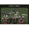 QIAO LE TONG 5602 non  CHIẾN TRANH THẾ GIỚI THỨ HAI XE TĂNG T54 bộ đồ chơi xếp lắp ráp ghép mô hình Military Army WORLD WAR II TANK Quân Sự Bộ Đội 617 khối