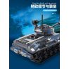 QIAO LE TONG 5601 non  CHIẾN TRANH THẾ GIỚI THỨ HAI XE TĂNG SHERMAN bộ đồ chơi xếp lắp ráp ghép mô hình Military Army WORLD WAR II TANK Quân Sự Bộ Đội 660 khối