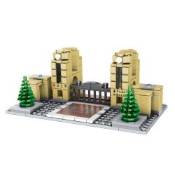 MINGDI LEIBAO K0529 0529 non  4 TRƯỜNG NỔI TIẾNG TRUNG QUỐC ĐẠI HỌC BẮC KINH THANH HOA VŨ HÁN PHÚC ĐÁN bộ đồ chơi xếp lắp ráp ghép mô hình Architecture Công Trình Kiến Trúc 1082 khối