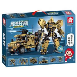 LE YI 81055 non  MÁY BIẾN HÌNH ĐIÊN CUỒNG CHIẾN BINH ĐÔNG PHONG GIÁP bộ đồ chơi xếp lắp ráp ghép mô hình Military Army Quân Sự Bộ Đội 652 khối