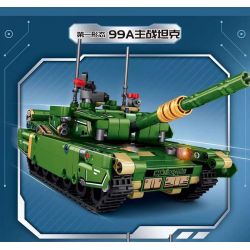 LE YI 81053 non  CƠN SỐT BIẾN HÌNH MÁY MÓC MECHA CHIẾN TRANH 99A XE TĂNG ĐẤU CHỦ LỰC bộ đồ chơi xếp lắp ráp ghép mô hình Military Army Quân Sự Bộ Đội 632 khối