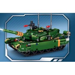 LE YI 81053 non  CƠN SỐT BIẾN HÌNH MÁY MÓC MECHA CHIẾN TRANH 99A XE TĂNG ĐẤU CHỦ LỰC bộ đồ chơi xếp lắp ráp ghép mô hình Military Army Quân Sự Bộ Đội 632 khối