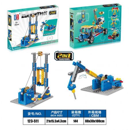 GFD 123-511 non  THANG MÁY bộ đồ chơi xếp lắp ráp ghép mô hình  Kỹ Thuật Công Nghệ Cao Mô Hình Phương Tiện 83 khối