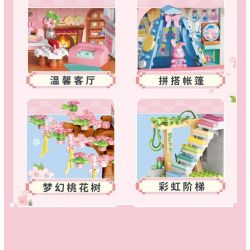 QMAN ENLIGHTEN KEEPPLEY 72043 non  MINI WORLD NGÔI NHÀ NHỎ TRONG MƠ ĐÀO bộ đồ chơi xếp lắp ráp ghép mô hình Movie & Game Phim Và Trò Chơi 520 khối