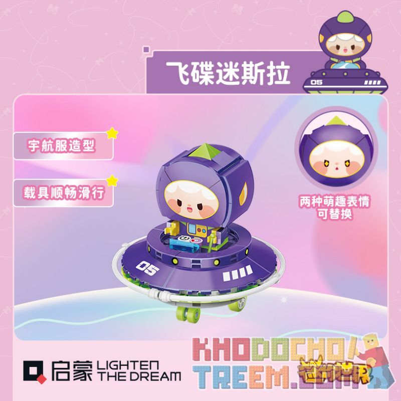 QMAN ENLIGHTEN KEEPPLEY 72038 non  THẾ GIỚI NHỎ HUYỀN THOẠI UFO ĐỘI VŨ TRỤ MI MENG bộ đồ chơi xếp lắp ráp ghép mô hình Movie & Game Phim Và Trò Chơi 108 khối