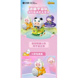 QMAN ENLIGHTEN KEEPPLEY 72037 non  THẾ GIỚI NHỎ ROCKET RABBIT MEIMEI MI MENG ĐỘI VŨ TRỤ bộ đồ chơi xếp lắp ráp ghép mô hình Movie & Game Phim Và Trò Chơi 148 khối
