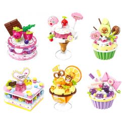 QMAN ENLIGHTEN KEEPPLEY 35019 non  MÓN TRÁNG MIỆNG THỦ CÔNG PINPINLE SWEETHEARTS 6 LOẠI ANH ĐÀO NGỌT NGÀO DÂU TÂY NHIỀU MÀU SẮC QUẢ BƠ DỄ THƯƠNG NHO BÙI CAM THƠM VÀ THẠCH DUDU bộ đồ chơi xếp lắp ráp ghép mô hình