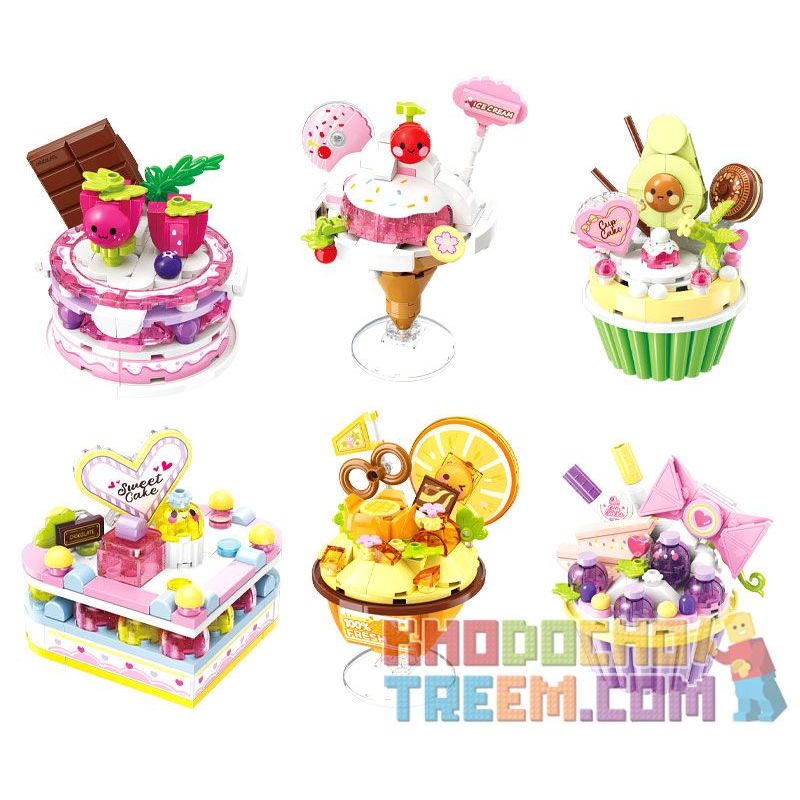 QMAN ENLIGHTEN KEEPPLEY 35019 non  MÓN TRÁNG MIỆNG THỦ CÔNG PINPINLE SWEETHEARTS 6 LOẠI ANH ĐÀO NGỌT NGÀO DÂU TÂY NHIỀU MÀU SẮC QUẢ BƠ DỄ THƯƠNG NHO BÙI CAM THƠM VÀ THẠCH DUDU bộ đồ chơi xếp lắp ráp ghép mô hình