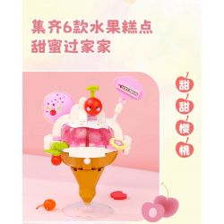 QMAN ENLIGHTEN KEEPPLEY 35019 non  MÓN TRÁNG MIỆNG THỦ CÔNG PINPINLE SWEETHEARTS 6 LOẠI ANH ĐÀO NGỌT NGÀO DÂU TÂY NHIỀU MÀU SẮC QUẢ BƠ DỄ THƯƠNG NHO BÙI CAM THƠM VÀ THẠCH DUDU bộ đồ chơi xếp lắp ráp ghép mô hình