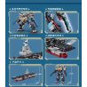 LE YI 81057 non  MÁY BIẾN HÌNH ĐIÊN CUỒNG PHÚC KIẾN CHIẾN HẠM MECHA bộ đồ chơi xếp lắp ráp ghép mô hình Military Army Quân Sự Bộ Đội 706 khối