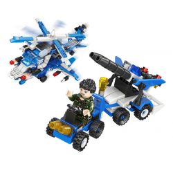 JIESTAR 23080 non  MÔ HÌNH CHIẾN TRƯỜNG SẤM SÉT 12 bộ đồ chơi xếp lắp ráp ghép mô hình Military Army Quân Sự Bộ Đội 500 khối