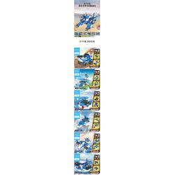 JIESTAR 23080 non  MÔ HÌNH CHIẾN TRƯỜNG SẤM SÉT 12 bộ đồ chơi xếp lắp ráp ghép mô hình Military Army Quân Sự Bộ Đội 500 khối