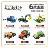 JIESTAR 58059 non  HARVEST FARM 6 MẪU XE PHUN THUỐC TRỪ SÂU MÁY GẶT GỖ KÉO LÂM NGHIỆP CẤY LÚA XÚC bộ đồ chơi xếp lắp ráp ghép mô hình City Thành Phố 475 khối