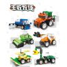 JIESTAR 58059 non  HARVEST FARM 6 MẪU XE PHUN THUỐC TRỪ SÂU MÁY GẶT GỖ KÉO LÂM NGHIỆP CẤY LÚA XÚC bộ đồ chơi xếp lắp ráp ghép mô hình City Thành Phố 475 khối