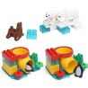 HYSTOYS HONGYUANSHENG AOLEDUOTOYS HG-1457 1457 HG1457 Xếp hình kiểu    Polar Zoo Vườn Thú Bắc Cực Nhỏ 27 khối