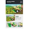JIESTAR 58059 non  HARVEST FARM 6 MẪU XE PHUN THUỐC TRỪ SÂU MÁY GẶT GỖ KÉO LÂM NGHIỆP CẤY LÚA XÚC bộ đồ chơi xếp lắp ráp ghép mô hình City Thành Phố 475 khối