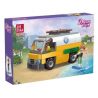 JIESTAR 59233 non  RV BÃI BIỂN bộ đồ chơi xếp lắp ráp ghép mô hình City DREAM TOWN Thành Phố 203 khối