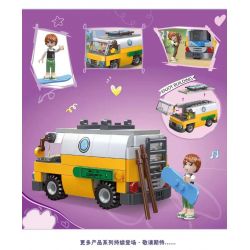 JIESTAR 59233 non  RV BÃI BIỂN bộ đồ chơi xếp lắp ráp ghép mô hình City DREAM TOWN Thành Phố 203 khối