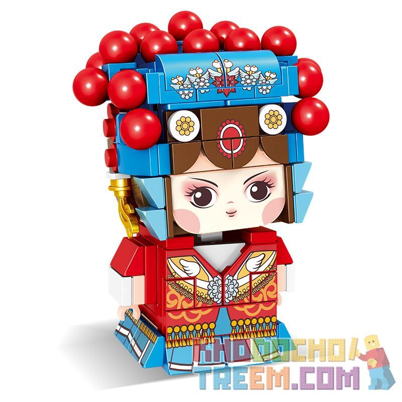 JP 96003 non  THỜI TRANG THƯỢNG ZI CHAI QI (HUA DAN) bộ đồ chơi xếp lắp ráp ghép mô hình Creator Sáng Tạo 215 khối