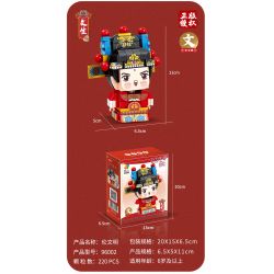 JP 96002 non  THỜI TRANG THƯỢNG VĂN MINH LUÂN (WEN SHENG) bộ đồ chơi xếp lắp ráp ghép mô hình Creator Sáng Tạo 220 khối