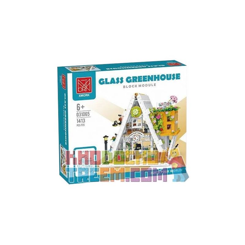 MorkModel 031065 Mork Model 031065 non  NHÀ KÍNH bộ đồ chơi xếp lắp ráp ghép mô hình Creator FLOWER SHOP Sáng Tạo 1413 khối