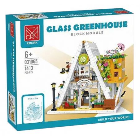 MorkModel 031065 Mork Model 031065 non  NHÀ KÍNH bộ đồ chơi xếp lắp ráp ghép mô hình Creator FLOWER SHOP Sáng Tạo 1413 khối