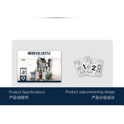 MorkModel 033010 Mork Model 033010 non  LÂU ĐÀI KHỔNG LỒ THỜI TRUNG CỔ bộ đồ chơi xếp lắp ráp ghép mô hình Medieval Castle Chiến Tranh Trung Cổ 8603 khối