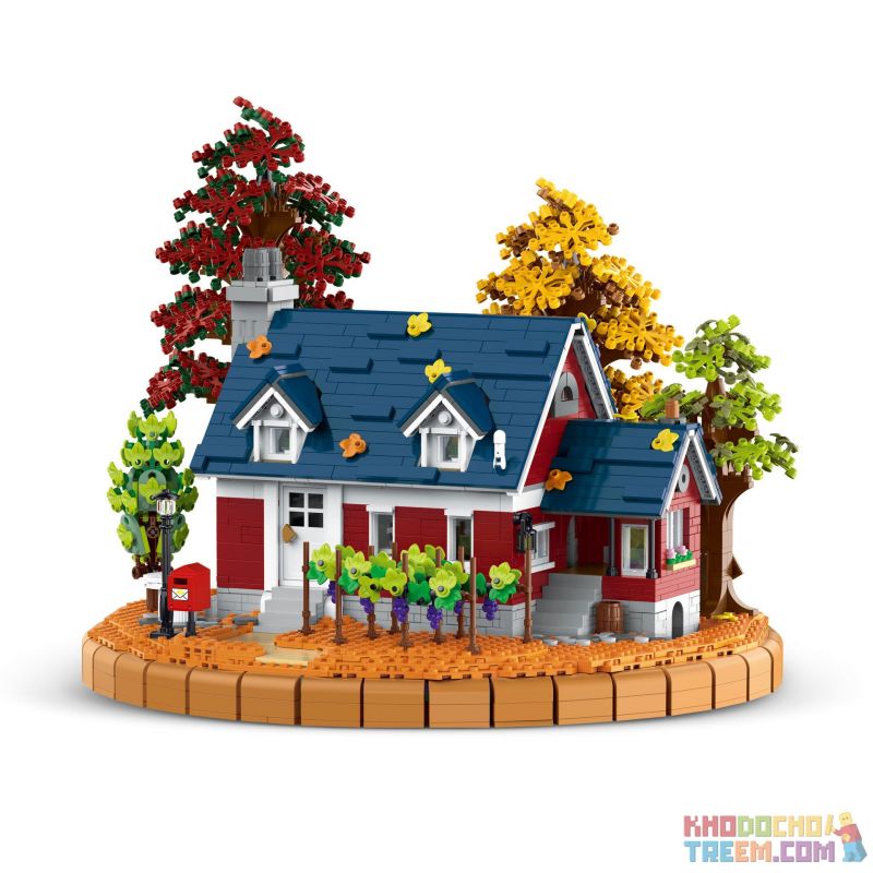 MorkModel 031055 Mork Model 031055 non  RƯỢU VANG bộ đồ chơi xếp lắp ráp ghép mô hình Creator AUTUMN WINERY Sáng Tạo 3775 khối