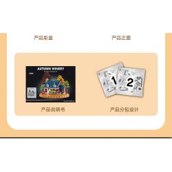 MorkModel 031055 Mork Model 031055 non  RƯỢU VANG bộ đồ chơi xếp lắp ráp ghép mô hình Creator AUTUMN WINERY Sáng Tạo 3775 khối