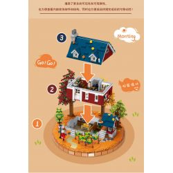 MorkModel 031055 Mork Model 031055 non  RƯỢU VANG bộ đồ chơi xếp lắp ráp ghép mô hình Creator AUTUMN WINERY Sáng Tạo 3775 khối