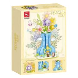 DOUBLE HEIGHT 20803 non  CỬA HÀNG HOA MÂY bộ đồ chơi xếp lắp ráp ghép mô hình FLOWER SHOP 681 khối