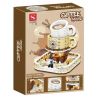 DOUBLE HEIGHT 20801 non  TIỆM CÀ PHÊ bộ đồ chơi xếp lắp ráp ghép mô hình COFFEE HOUSE 654 khối