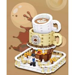DOUBLE HEIGHT 20801 non  TIỆM CÀ PHÊ bộ đồ chơi xếp lắp ráp ghép mô hình COFFEE HOUSE 654 khối