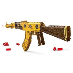 DK 2005 non  AK47 VÀNG bộ đồ chơi xếp lắp ráp ghép mô hình Military Army SHOOTING ELITE AK47 Quân Sự Bộ Đội 1548 khối