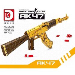 DK 2005 non  AK47 VÀNG bộ đồ chơi xếp lắp ráp ghép mô hình Military Army SHOOTING ELITE AK47 Quân Sự Bộ Đội 1548 khối
