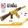 DK 2005 non  AK47 VÀNG bộ đồ chơi xếp lắp ráp ghép mô hình Military Army SHOOTING ELITE AK47 Quân Sự Bộ Đội 1548 khối