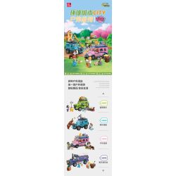 JIESTAR 59215 non  NGOÀI TRỜI BUỔI HÒA NHẠC bộ đồ chơi xếp lắp ráp ghép mô hình City Thành Phố 379 khối