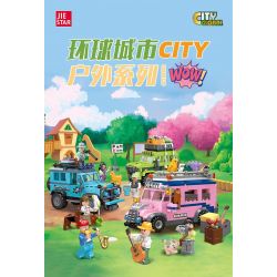 JIESTAR 59215 non  NGOÀI TRỜI BUỔI HÒA NHẠC bộ đồ chơi xếp lắp ráp ghép mô hình City Thành Phố 379 khối