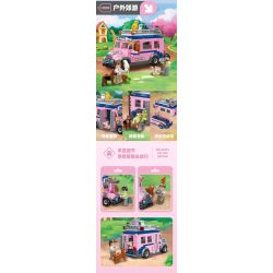 JIESTAR 59215 non  NGOÀI TRỜI BUỔI HÒA NHẠC bộ đồ chơi xếp lắp ráp ghép mô hình City Thành Phố 379 khối