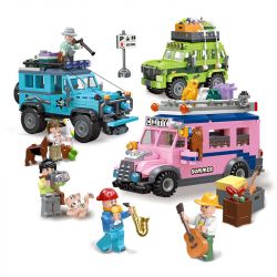 JIESTAR 59214 non  NGOÀI TRỜI ĐI CHƠI bộ đồ chơi xếp lắp ráp ghép mô hình City Thành Phố 353 khối