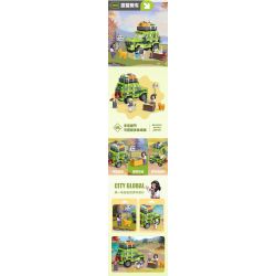 JIESTAR 59214 non  NGOÀI TRỜI ĐI CHƠI bộ đồ chơi xếp lắp ráp ghép mô hình City Thành Phố 353 khối