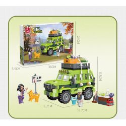 JIESTAR 59214 non  NGOÀI TRỜI ĐI CHƠI bộ đồ chơi xếp lắp ráp ghép mô hình City Thành Phố 353 khối