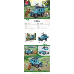 JIESTAR 59213 non  NGOÀI TRỜI CUỘC PHIÊU LƯU HOANG DÃ bộ đồ chơi xếp lắp ráp ghép mô hình City Thành Phố 277 khối