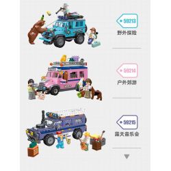 JIESTAR 59213 non  NGOÀI TRỜI CUỘC PHIÊU LƯU HOANG DÃ bộ đồ chơi xếp lắp ráp ghép mô hình City Thành Phố 277 khối