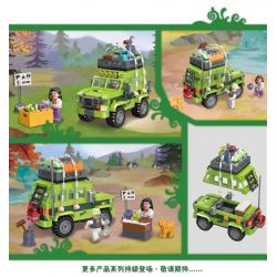 JIESTAR 59212 non  NGOÀI TRỜI CẮM TRẠI VÀ RVING bộ đồ chơi xếp lắp ráp ghép mô hình City Thành Phố 297 khối