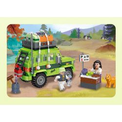 JIESTAR 59212 non  NGOÀI TRỜI CẮM TRẠI VÀ RVING bộ đồ chơi xếp lắp ráp ghép mô hình City Thành Phố 297 khối